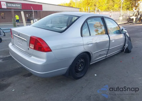 2002 Honda Civic Ex из США, поврежденный, VIN 1HGES26822L041743